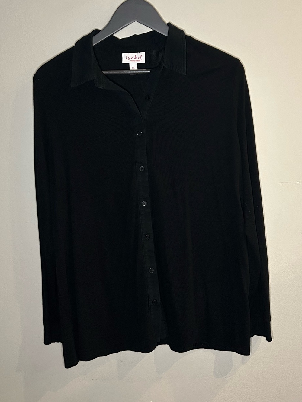 Maternity Black Button-Up Shirt XL